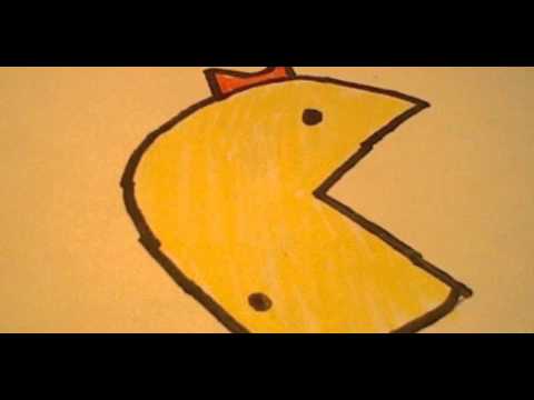 how to draw ms pacman