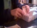 Depth 1 Menger cube of Business cards.