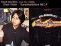 composed by shinji hosoe (pictured in vid), also known as samplingmasters mega or megaten.  i saw in a forum that someone called him the godfather of ridge racer music, which i can agree with.  before hiroshi okubo, he was sound director of the series from '93-'95.  i'm sure by now, everyone knows he's worked on other games such as the street fighter ex series, bushido blade, the list goes on...