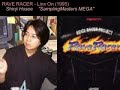 composed by shinji hosoe (pictured in vid), also known as samplingmasters mega or megaten.  i saw in a forum that someone called him the godfather of ridge racer music, which i can agree with.  before hiroshi okubo, he was sound director of the series from '93-'95.  i'm sure by now, everyone knows he's worked on other games such as the street fighter ex series, bushido blade, the list goes on...