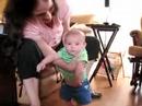 Sebastian Practices Walking at 9 Weeks