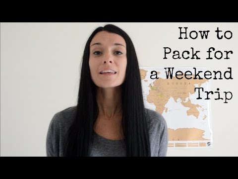 how to pack for a weekend trip