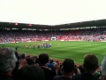 Middlesbrough v Ipswich 2010/11 teams walk out