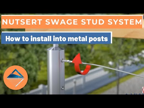 How To Install Wire Balustrade - Nutsert Swage Stud System