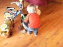 Wyatt & Sully riding bikes Wyatt & Sully riding bikes