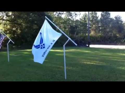 how to fasten a flag to a flagpole