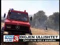 Kavaje, zjarr ne fshatin Harizaj (komuna Lekaj)