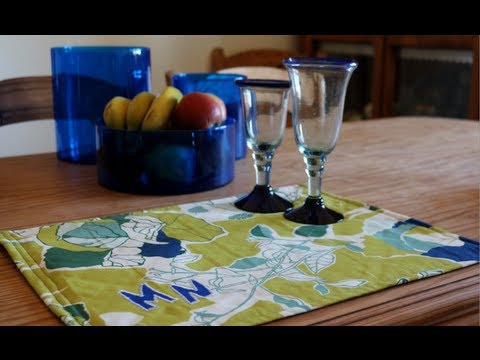 cómo hacer mantel - Confeccionamos un sencillo mantel individual con trasera de guata y un truco práctico para guardarlo. Si quieres un mantel individual como este puedes encarg...