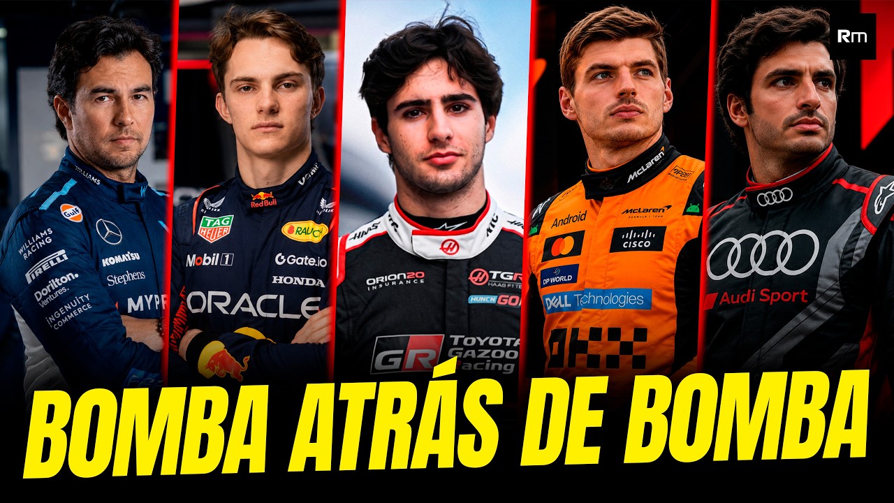 🚨CAMARA NA HAAS, SAINZ NA AUDI, MAX NA MCLAREN, PIASTRI NA RED BULL E CHECO NA WILLIAMS! LOUCURA?!