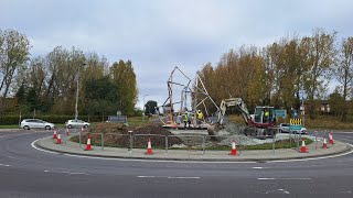 Work starts on €50k sculpture on roundabout