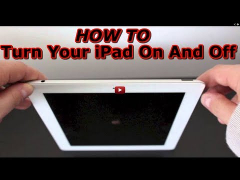 how to turn off ipad