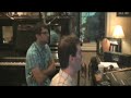 brandon heath in the studio with producer ed cash recording his version of patty griffin's 