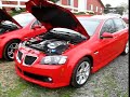 Pontiac G8 V8 and V6 next to each other Pontiac G8 V8 and V6 next to each other