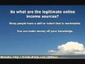 Making Money Online - How To Earn A Legitimate Online Income