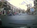 Bike Rider Crashes Into Side Of Car - accident, bicyclist, bike, crash, dash cam, fail, idiot, wtf, funny
