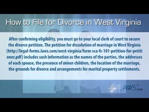 how to fill out divorce papers in wv