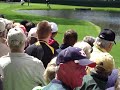 Masters 2009 Phil Mickelson skipping ball on #16