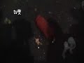 Korean policemen threw a fire extinguisher at protesters