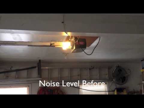 how to quiet a garage door opener