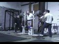 Jim Pope raw squat workout 605x1 PR 2-10-08