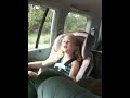 Emma saying the pledge of allegiance