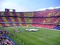Tifo Cul� Bar�a - Milan. Champions League 2006