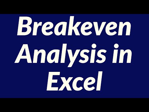 how to calculate break even point