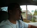 Driving through palm springs