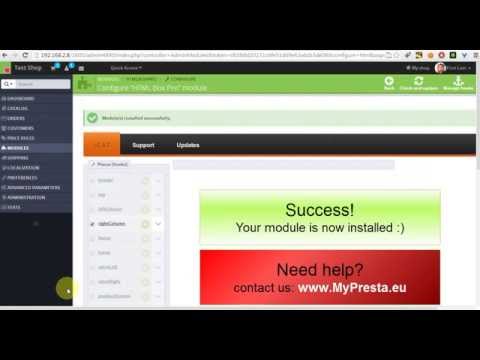 how to install prestashop module