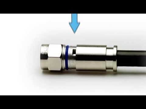 how to fit an f type connector