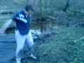 jackass log snapps when i cross it