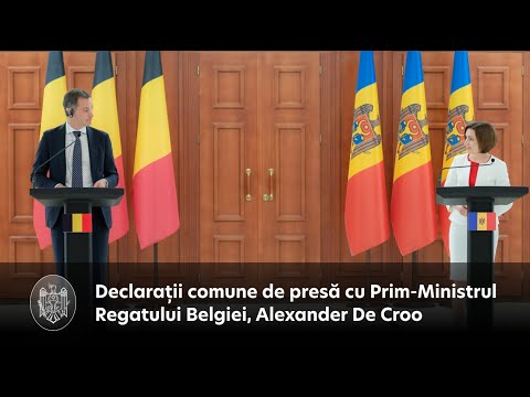 President Maia Sandu, after talks with the Prime Minister of the Kingdom of Belgium: "Moldova counts on Belgium's support in obtaining the status of candidate country for accession to the European Union"