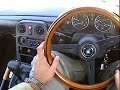 mazda MX-5 auto with hardtop driving mazda MX-5 auto with hardtop driving