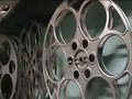 Projection booth at Sibley Theater. Behind the scenes.