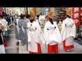 熊本城 稲荷神社 福迎え行列 初午大祭前 上通り - YouTube