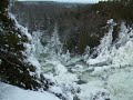 Inglis Falls near Owen Sound, Ontario, Canada in winter
