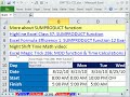 Excel Magic Trick 718: Calculate Hours Worked (Day or Night Shift)&Subtract Lunch
