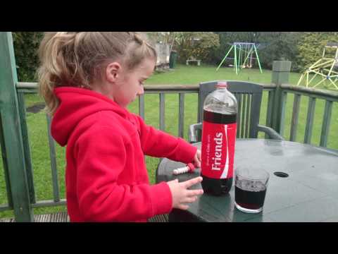 how to react coke and mentos