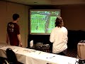 Jenny & David play Wii tennis Jenny & David play Wii tennis