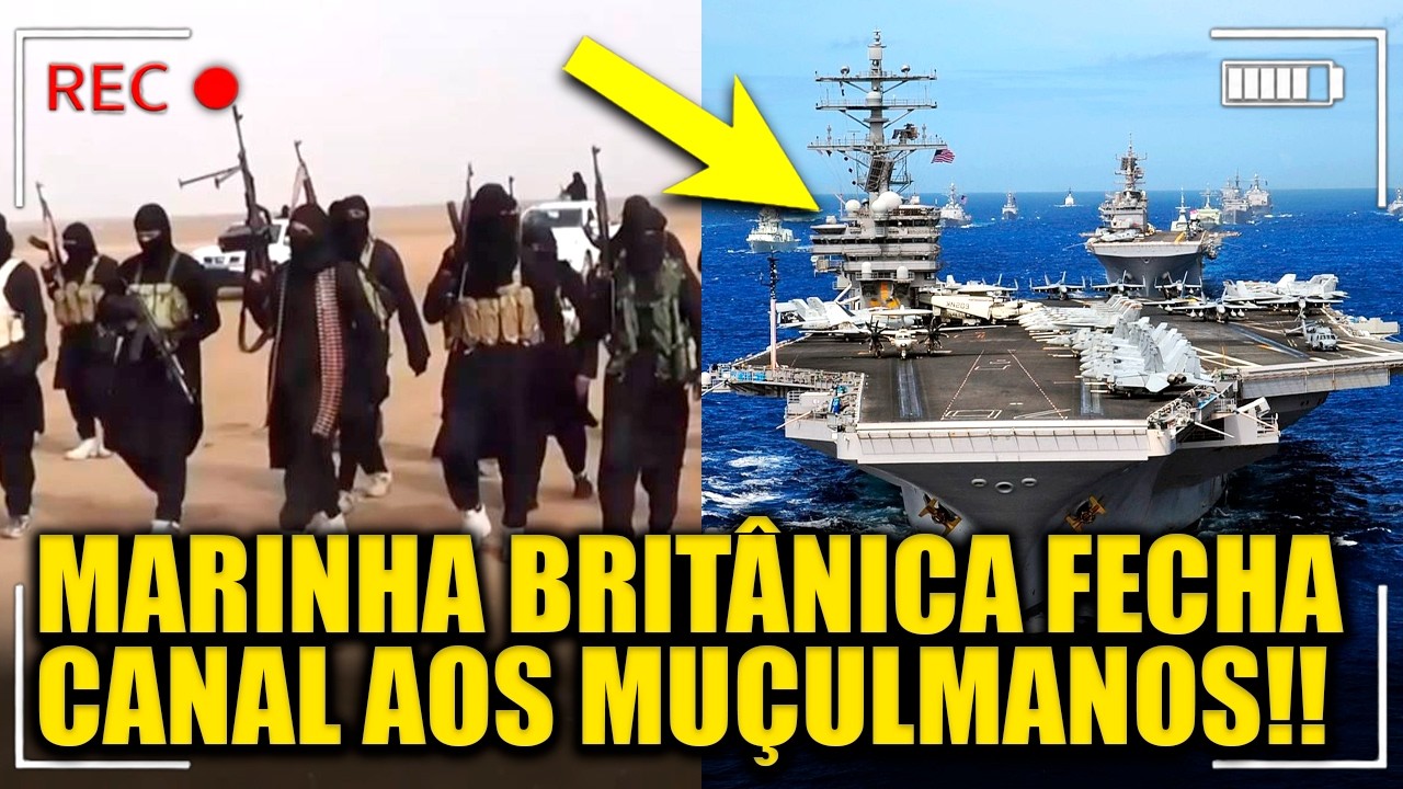 Reino Unido anuncia MILITARIZAÇÃO TOTAL do Canal contra INVASÃO MUÇULMANA