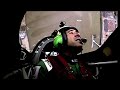 Michael Goulian USA hit a pylon during the Red Bull Air Race in London. His nose dipped down towards the water after he hit the pylon and a wing dipped perilously close to the river.