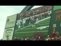 Ryan Mallett Touchdown Pass to Cobi Hamilton Scoreboard View