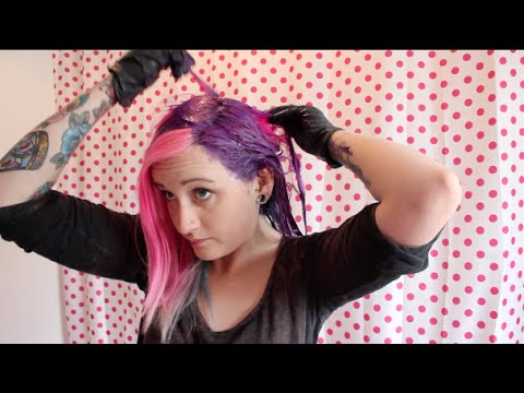 how to dye purple hair