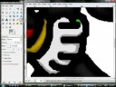 Drawing Shadow The Hedgehog On GIMP
