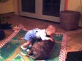 12 month old playing with his bud.