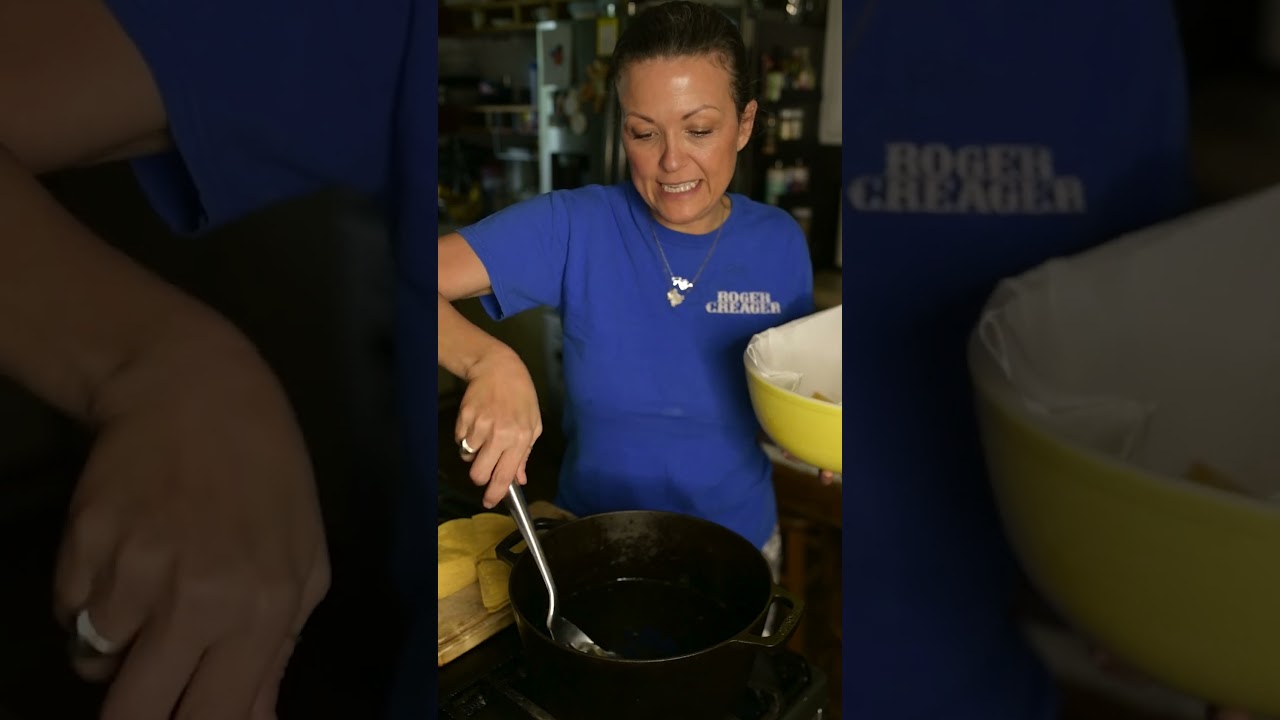 We got Julio's chips at home! #cooking #castingiron #learntocook #kellycookstexas #recipes