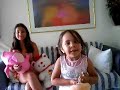 Cute little girl says animal sounds
