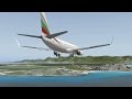 X-Plane 10 737 Smooth Landing (St. Maarten)