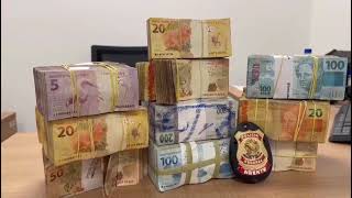 PF apreende R$ 500 mil em espécie com indícios de desvio de recursos públicos