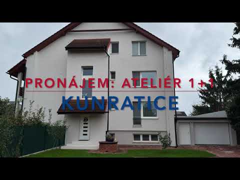Video Pronájem ateliéru 1+1, 30 m² – Praha 4 – Kunratice, ul. Krameriova